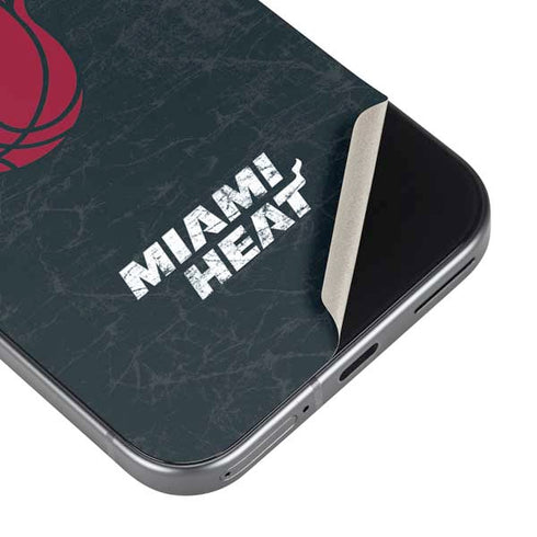 NBA Miami Heat Black Partial Logo Google Pixel 9 Skin